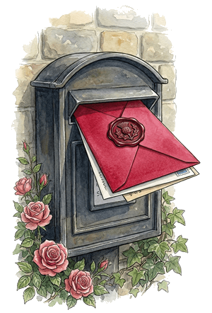 A heavy red letter arrives